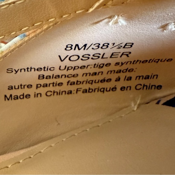 Marc New York Vossler Women's Floral Bow Gold Kitten Heel Vegan Slide Sandals - Picture 7 of 9